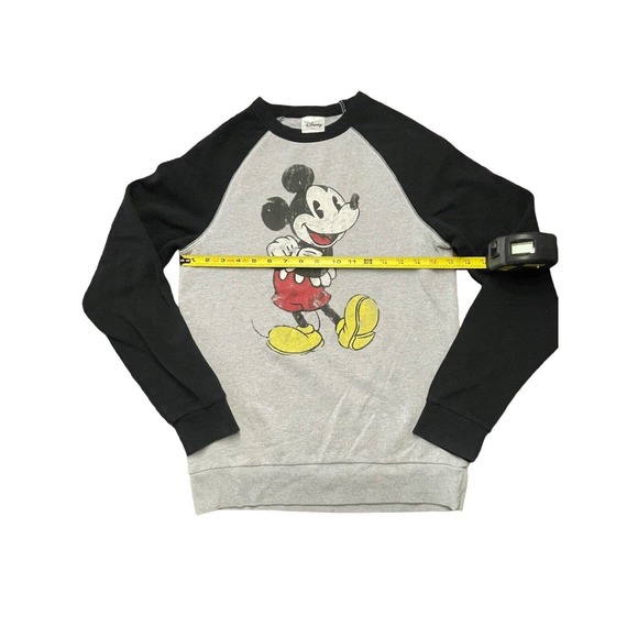 Disney Mickey Mouse Sweatshirt Women's Size Small Gray Pullover - Picture 6 of 10